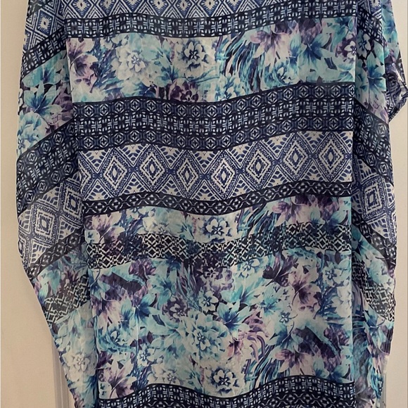 Tommy Bahama Aquapetals Lace Up Tunic - NWT - Size S/M - Picture 3 of 13